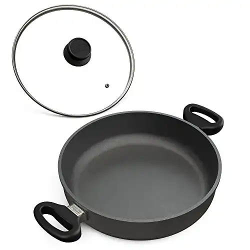 Hoffmann Schmorpfanne 32 cm mit hohem Rand für Induktion