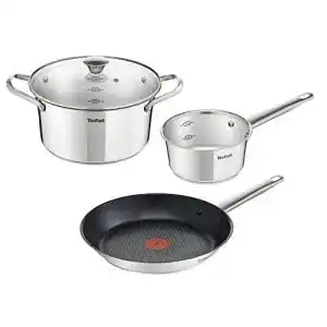 Tefal Simpleo Topf- und Pfannen-Set 4-teilig aus Edelstahl