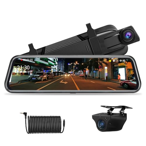 Rückspiegel Dashcam Jansite mit 10 Zoll Display und Rückkamera