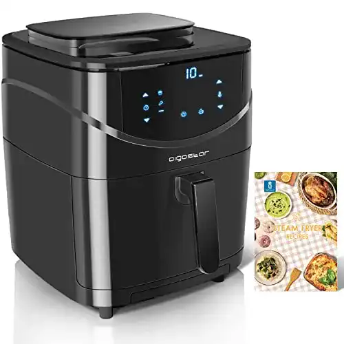 Aigostar Melody Air Fryer Heißluftfritteuse 7L mit Dampffunktion