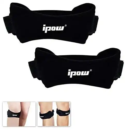 Kniebandage ipow im 2er-Set für Sport und Freizeit