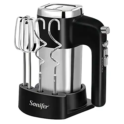 Handmixer Sonifer Edelstahl 500W Elektrischer Mixer Handrührer