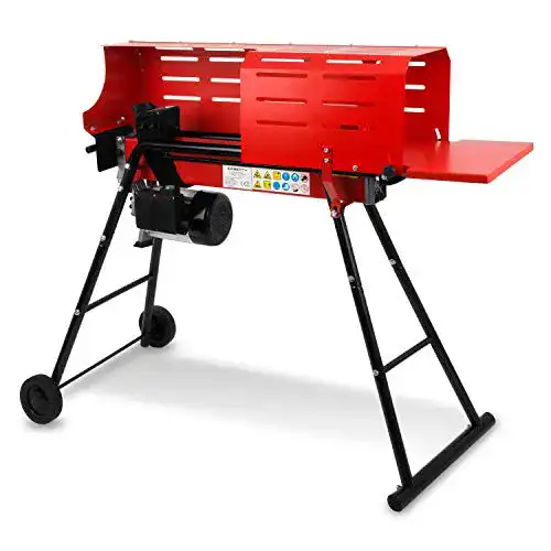 Holzspalter 230V EBERTH mit 7t Spaltkraft und Transporträdern