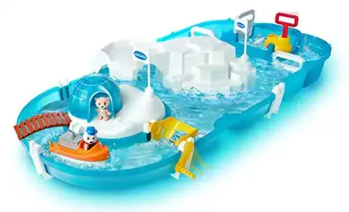 Wasserbahn AquaPlay Polar mit Eisberg, Stausee und Rampe