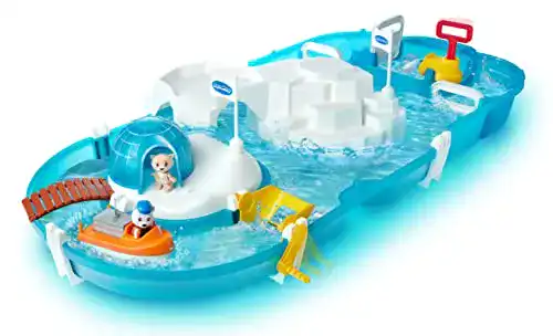 Wasserbahn AquaPlay Polar mit Eisberg, Stausee und Rampe