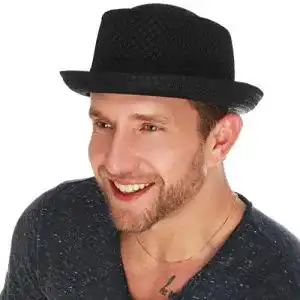 Pork-Pie-Hut von The Hat Depot, unisex, leicht und atmungsaktiv
