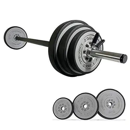 Langhantel TrainHard 20 kg Hantelset für Fitness und Krafttraining