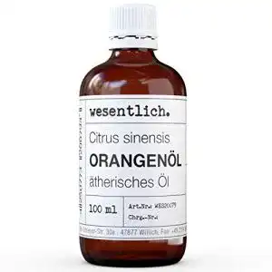 Orangenöl von Wesentlich – Ätherisch kaltgepresst, 100ml Glasflasche