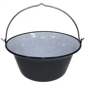 Gulaschkessel aus bruchsicherem Emaille für Outdoor und Camping