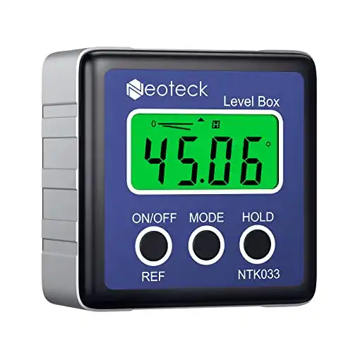 Digitaler Winkelmesser Neoteck mit LCD-Display und Magneten