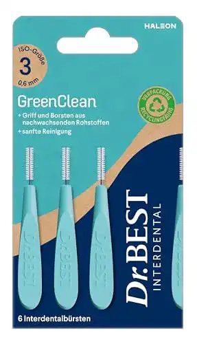Interdentalbürsten Dr. Best GreenClean Interdental, Größe 3, 6 Stück
