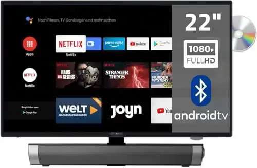 22 Zoll Fernseher Reflexion TV LDDW22iSB+ mit DVD-Player