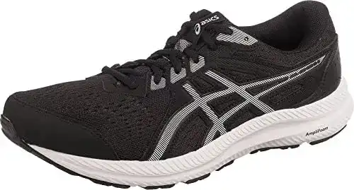 ASICS Gel-Contend 8 Laufschuhe für Herren in Schwarz/Weiß