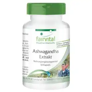 Ashwagandha Fairvital Kapseln mit 1000mg Extrakt, vegan und hochdosiert