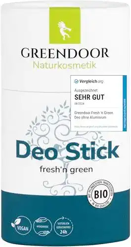 Deo ohne Aluminium Greendoor Deo Stick fresh’n green 50g