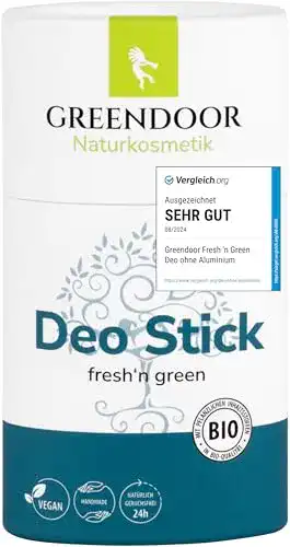 Deo ohne Aluminium Greendoor Deo Stick fresh’n green 50g