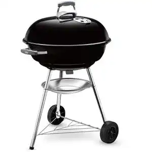 Weber Compact Kettle Holzkohlegrill 57 cm in Schwarz