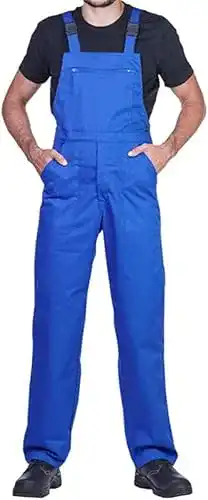 Latzhose Herren Mazalat Workwear ProWear in Blau, Größe XL