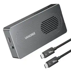 M.2 Gehäuse Vangree 40Gbps für NVMe SSD mit Lüfter und werkzeugloser Montage