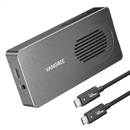 M.2 Gehäuse Vangree 40Gbps für NVMe SSD mit Lüfter und werkzeugloser Montage