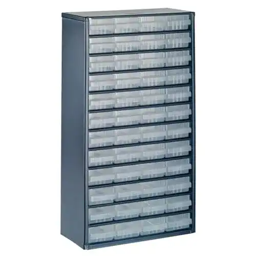 Kleinteilemagazin Raaco C12-48 mit 48 Schubladen und Tragkraft von 39,6 kg