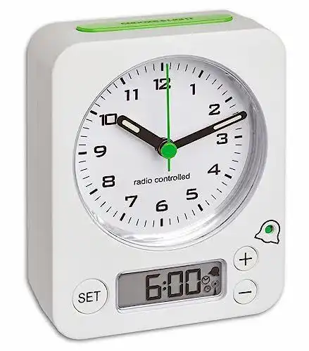 TFA Dostmann 60.1511 Combo Funkwecker mit analoger und digitaler Anzeige