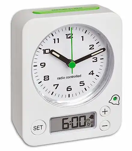 TFA Dostmann 60.1511 Combo Funkwecker mit analoger und digitaler Anzeige