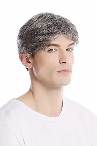 Toupet WIG ME UP GFW1168-44 Herrenperücke Kurz in Grau Dunkelgrau Schwarz
