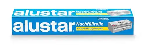 Alustar Jet-Cut Alufolie Nachfüllrolle für Inox und Dispenser