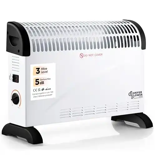 Donyer Power Konvektor Heizkörper 2000W für effiziente Raumheizung