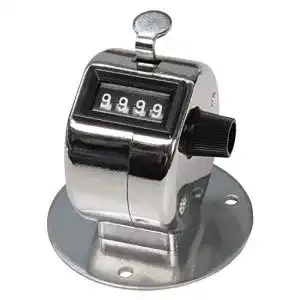 Mechanischer Handzähler Mcpower mit Montagefuß und Metallgehäuse