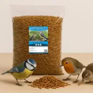 Mehlwürmer Futterbauer 5 kg getrocknet für Vögel und Fische