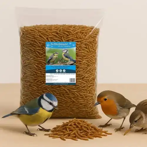 Mehlwürmer Futterbauer 5 kg getrocknet für Vögel und Fische