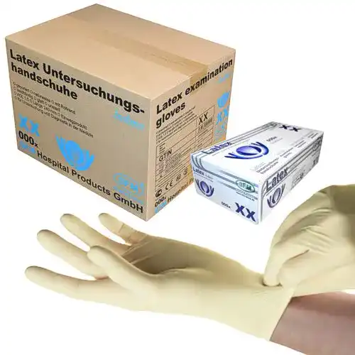 Latexhandschuhe SFM Biolimes in Weiß – Größen XS bis XL