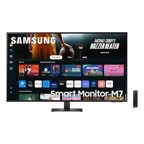 Samsung M70D Smart Monitor 43 Zoll 4K mit AI Upscaling und Smart Hub