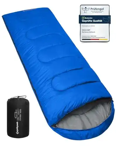 Schlafsack KingCamp Oasis Deckenschlafsäcke mit Kopfteil im Vergleich