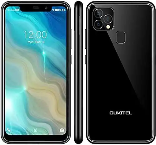 OUKITEL C22 Smartphone ohne Vertrag – 128 GB, 4 GB RAM, 5,86 Zoll