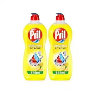 Pril Original Zitrone Spülmittel 2x 675 ml – Handgeschirrspülmittel