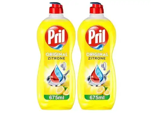 Pril Original Zitrone Spülmittel 2x 675 ml – Handgeschirrspülmittel