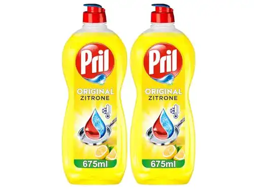Pril Original Zitrone Spülmittel 2x 675 ml – Handgeschirrspülmittel