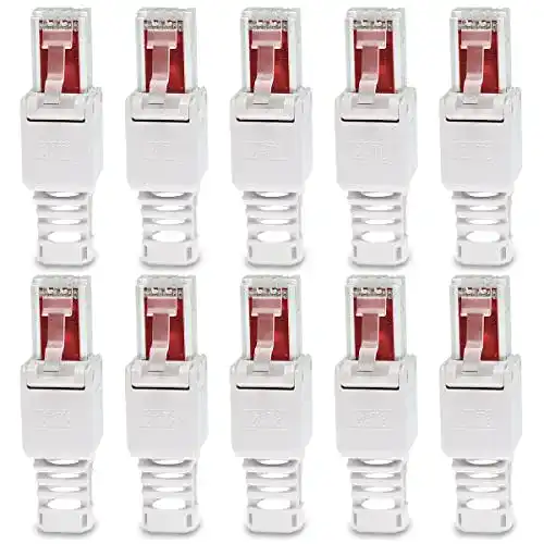 RJ45 Netzwerkstecker UC-Express 10x werkzeugfrei für CAT5, CAT6, CAT7