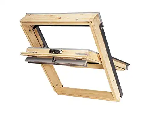 Velux Dachfenster Original Schwingfenster aus Holz GZL 1051 – SK06 (114×118 cm)