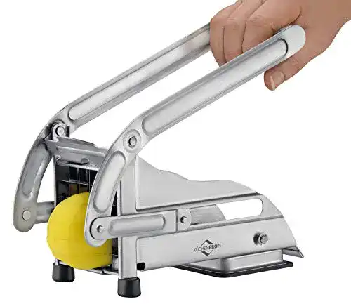 Pommesschneider Küchenprofi Edelstahl mit zwei Schneideeinsätzen