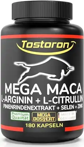 Maca Extrakt Tostoron Mega Maca hochdosiert 180 Kapseln