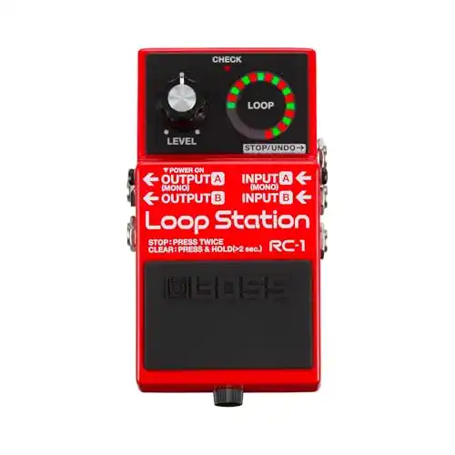 Loop-Pedal Boss RC-1 Loop Station Einfacher Looper für verschiedene Instrumente