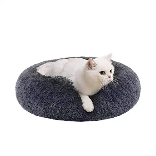Hundebett Donut Feandrea für Hunde und Katzen, waschbar, 50 cm