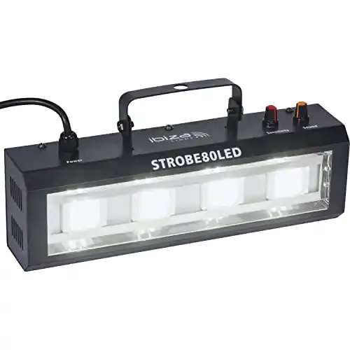 Stroboskop Ibiza Strobe80LED 4x20W LED Licht Schwarz