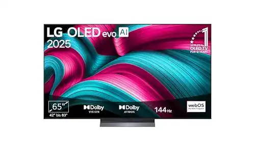LG OLED TV 65 Zoll (165 cm) 4K OLED evo AI TV (α9 Gen8, Modelljahr 2025)