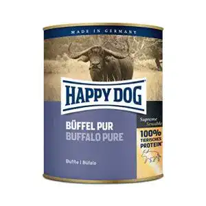 Happy Dog Nassfutter Büffel Pur 800 g im 6er Pack