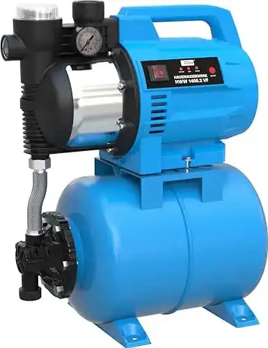 Güde Hauswasserwerk HWW 1400.2 VF – 1400 W, 24 l, 4800 l/h Fördervolumen